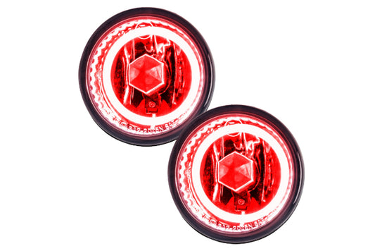 Oracle LED Halo Fogs: 08-09 Subaru Legacy Sedan (Red SMD Single Color)