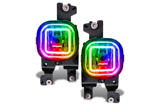 Oracle LED Halo Fogs: 08-10 Ford Super Duty (ColorShift RGB / No Controller)