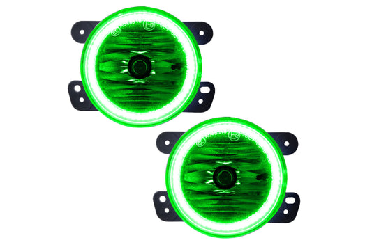 Oracle LED Halo Fogs: 11-13 Jeep Grand Cherokee (Green SMD Single Color)