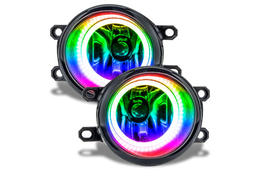 Oracle LED Halo Fogs: 12-14 Toyota Prius (ColorShift RGB / No Controller)
