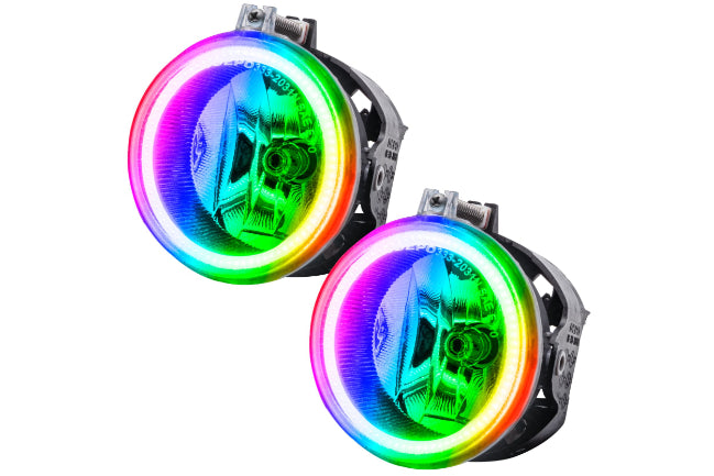 Oracle LED Halo Fogs: 2010 Dodge Charger (ColorShift RGB / No Controller)