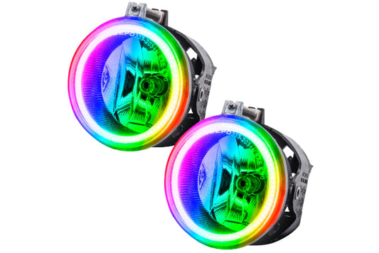 Oracle LED Halo Fogs: 2010 Dodge Charger (ColorShift RGB / No Controller)