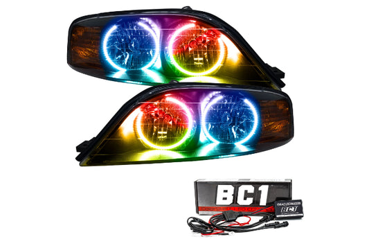 Oracle LED Halo Headlights: 00-02 Lincoln LS (ColorShift RGB / BC1 Controller)