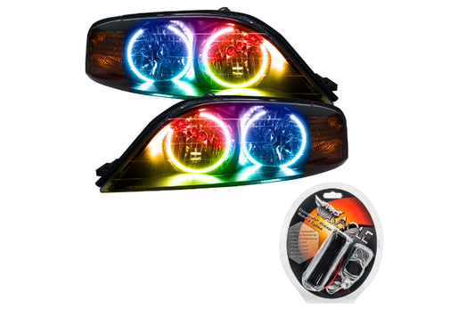 Oracle LED Halo Headlights: 00-02 Lincoln LS (ColorShift RGB / RF Controller)