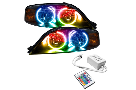 Oracle LED Halo Headlights: 00-02 Lincoln LS (ColorShift RGB / Simple Controller)