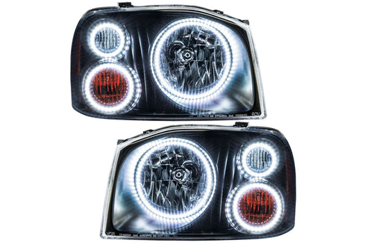 Oracle LED Halo Headlights: 01-04 Nissan Frontier (Triple Halo / White SMD Single Color)