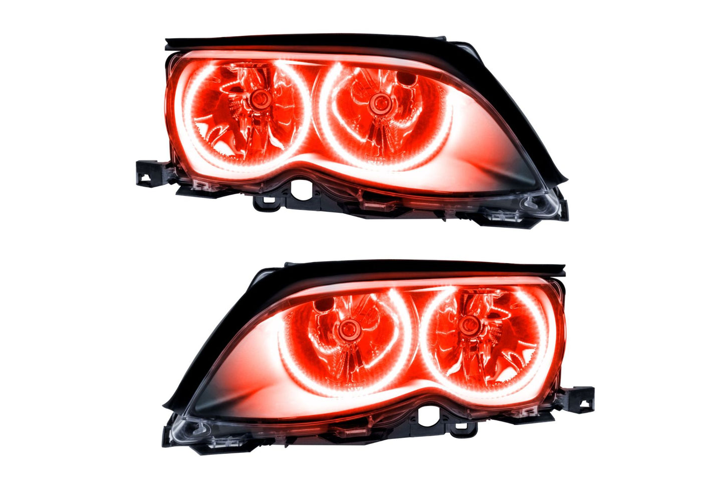 Oracle LED Halo Headlights: 02-05 BMW 3 Series (Red SMD Single Color)