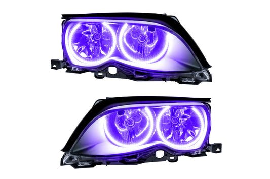 Oracle LED Halo Headlights: 02-05 BMW 3 Series (UV/Purple SMD Single Color)