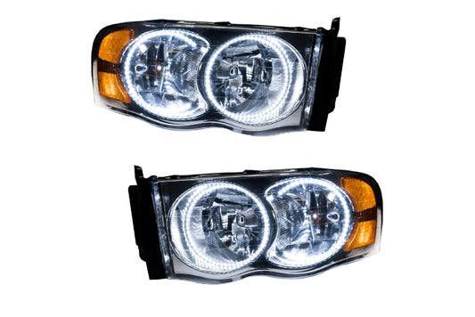 Oracle LED Halo Headlights: 02-05 Dodge Ram (White SMD Single Color)