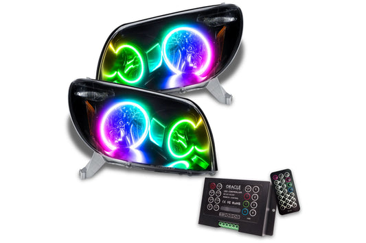 Oracle LED Halo Headlights: 03-05 Toyota 4Runner (ColorShift RGB / 2.0 Controller)