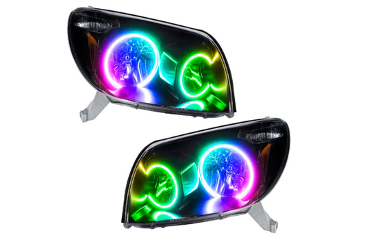 Oracle LED Halo Headlights: 03-05 Toyota 4Runner (ColorShift RGB / BC1 Controller)