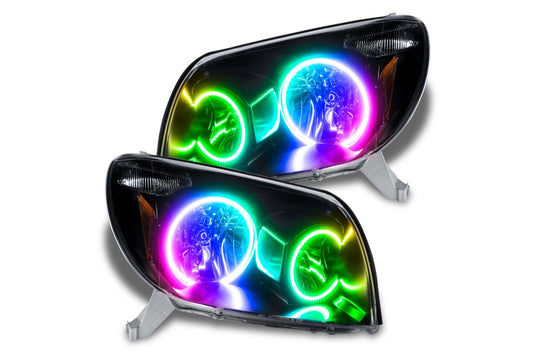 Oracle LED Halo Headlights: 03-05 Toyota 4Runner (ColorShift RGB / No Controller)
