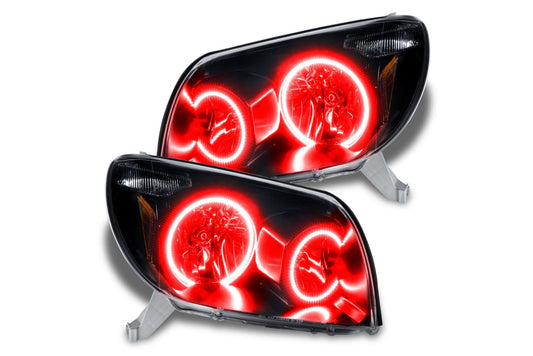 Oracle LED Halo Headlights: 03-05 Toyota 4Runner (Red SMD Single Color)