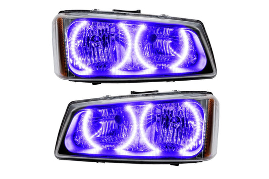 Oracle LED Halo Headlights: 03-06 Chevrolet Silverado (UV/Purple SMD Single Color)