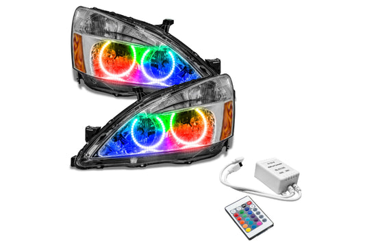 Oracle LED Halo Headlights: 03-07 Honda Accord (ColorShift RGB / Simple Controller)