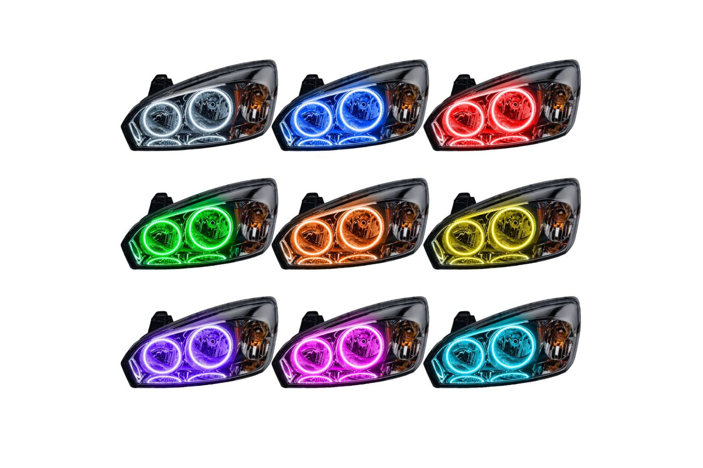 Oracle LED Halo Headlights: 04-07 Chevrolet Malibu (ColorShift RGB / RF Controller)