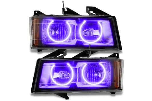 Oracle LED Halo Headlights: 04-12 Chevrolet Colorado (UV/Purple SMD Single Color)