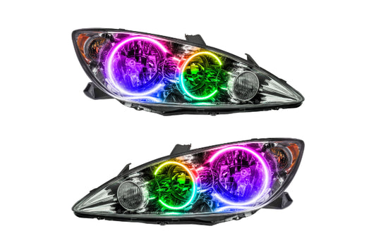 Oracle LED Halo Headlights: 05-06 Toyota Camry (ColorShift RGB / No Controller)