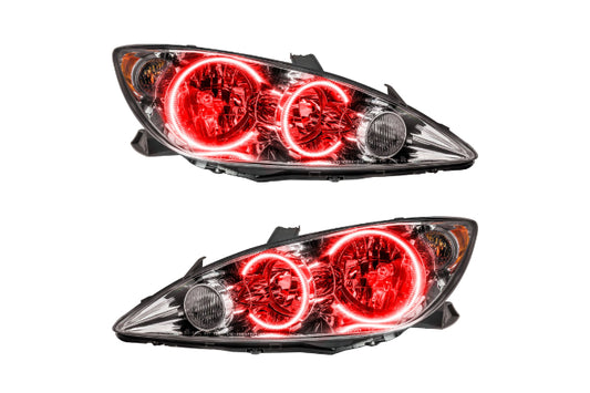 Oracle LED Halo Headlights: 05-06 Toyota Camry (Red SMD Single Color)