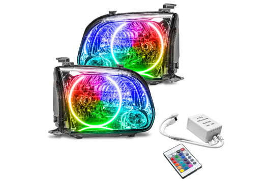 Oracle LED Halo Headlights: 05-06 Toyota Tundra w/ Double Cab (ColorShift RGB / Simple Controller)