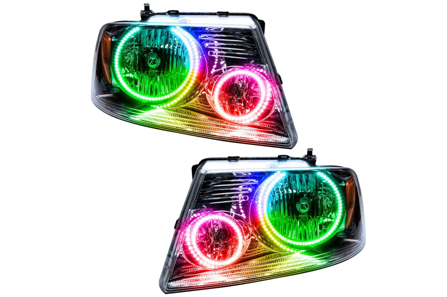 Oracle LED Halo Headlights: 05-08 Ford F-150 (ColorShift RGB / No Controller)