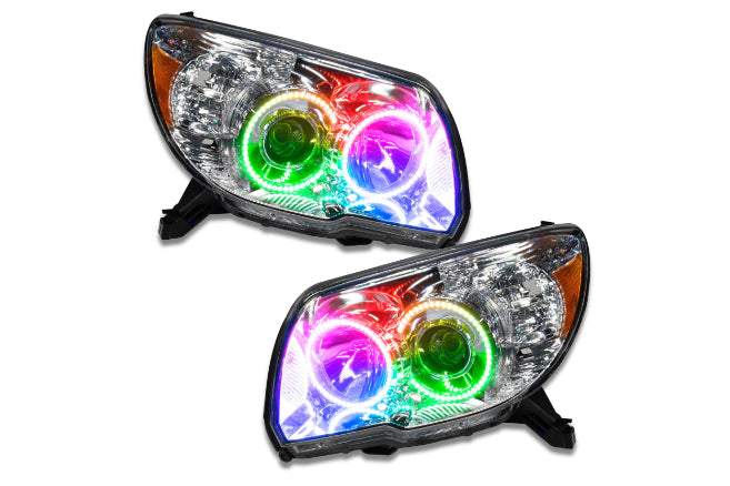 Oracle LED Halo Headlights: 06-09 Toyota 4Runner w/o Sport (ColorShift RGB / No Controller)