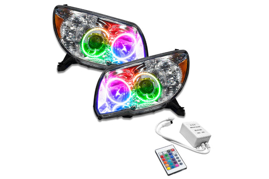 Oracle LED Halo Headlights: 06-09 Toyota 4Runner w/o Sport (ColorShift RGB / Simple Controller)