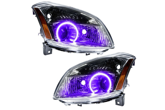Oracle LED Halo Headlights: 07-08 Nissan Maxima (UV/Purple SMD Single Color)