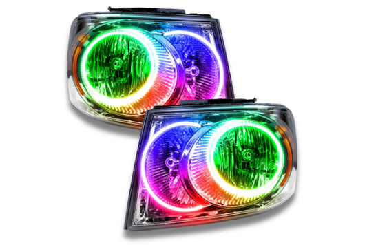 Oracle LED Halo Headlights: 07-09 Dodge Durango (ColorShift RGB / No Controller)