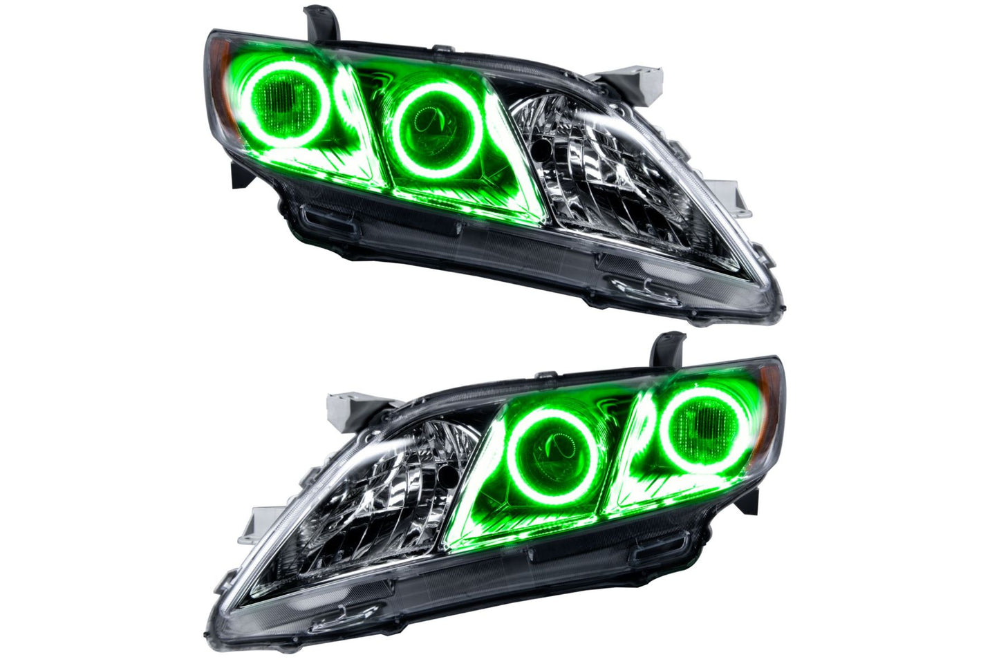 Oracle LED Halo Headlights: 07-09 Toyota Camry (Green SMD Single Color)