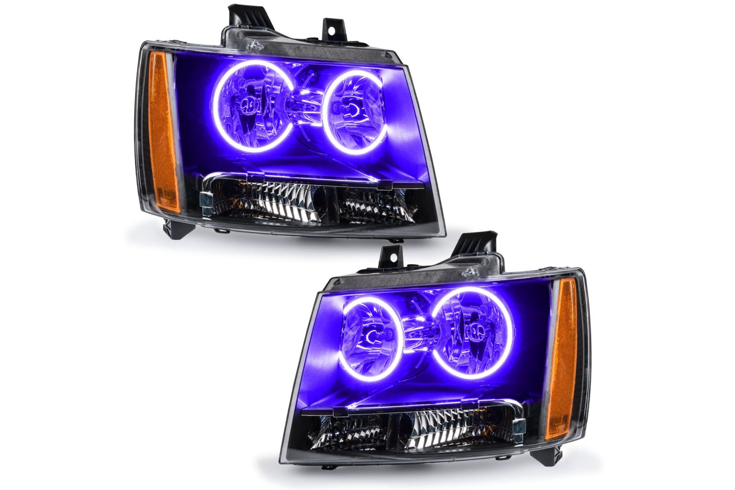 Oracle LED Halo Headlights: 07-13 Chevrolet Avalanche (UV/Purple SMD Single Color)