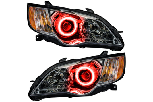 Oracle LED Halo Headlights: 08-09 Subaru Legacy (Red SMD Single Color)