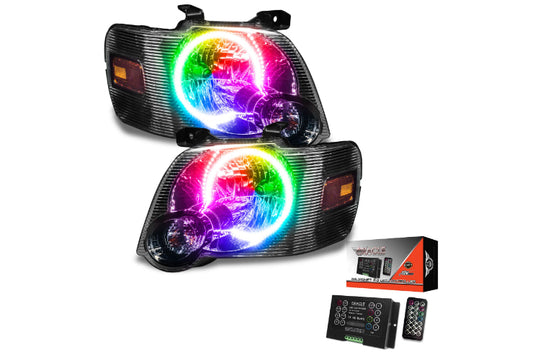 Oracle LED Halo Headlights: 08-10 Ford Explorer Sport Trac (ColorShift RGB / 2.0 Controller)