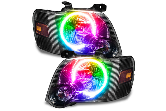 Oracle LED Halo Headlights: 08-10 Ford Explorer Sport Trac (ColorShift RGB / BC1 Controller)