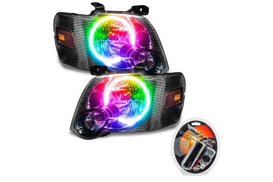 Oracle LED Halo Headlights: 08-10 Ford Explorer Sport Trac (ColorShift RGB / RF Controller)