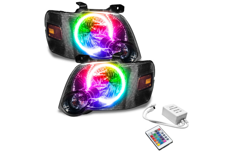 Oracle LED Halo Headlights: 08-10 Ford Explorer Sport Trac (ColorShift RGB / Simple Controller)
