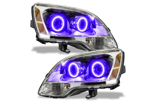Oracle LED Halo Headlights: 08-12 GMC Acadia w/o OEM HID (2nd Version / UV/Purple SMD Single Color)