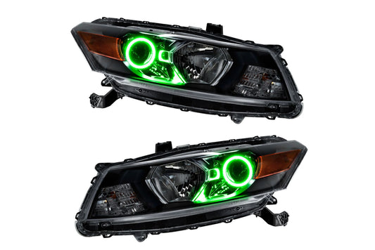 Oracle LED Halo Headlights: 08-12 Honda Accord Coupe (Green SMD Single Color)