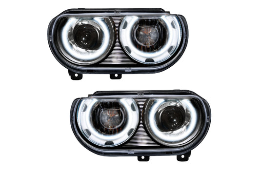 Oracle LED Halo Headlights: 08-14 Dodge Challenger w/ OEM HID (White SMD Single Color)