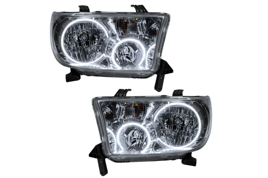 Oracle LED Halo Headlights: 08-16 Toyota Sequoia (White SMD Single Color)