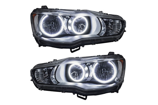 Oracle LED Halo Headlights: 08-17 Mitsubishi Lancer (White SMD Single Color)