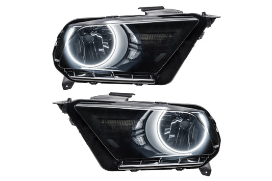 Oracle LED Halo Headlights: 10-12 Ford Mustang w/o OEM HID (White SMD Single Color)