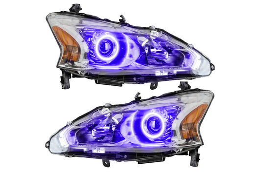 Oracle LED Halo Headlights: 13-15 Nissan Altima (UV/Purple SMD Single Color)