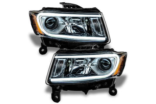 Oracle LED Halo Headlights: 14-15 Jeep Grand Cherokee w/o OEM HID (White SMD Single Color)