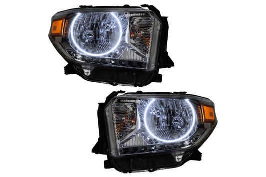 Oracle LED Halo Headlights: 14-19 Toyota Tundra (Single Halo / White SMD Single Color)