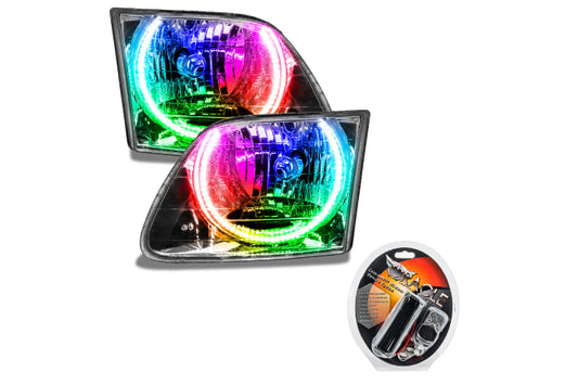 Oracle LED Halo Headlights: 97-03 Ford F-150 (ColorShift RGB / RF Controller)
