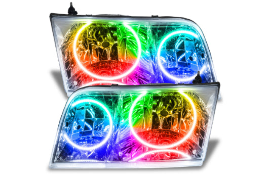 Oracle LED Halo Headlights: 98-11 Ford Crown Victoria (ColorShift RGB / BC1 Controller)