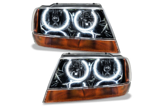 Oracle LED Halo Headlights: 99-04 Jeep Grand Cherokee (White SMD Single Color)
