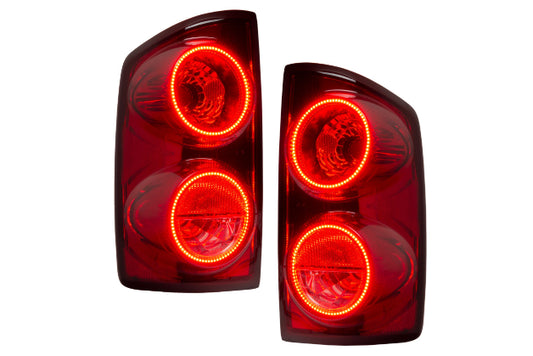 Oracle LED Halo Tail Lights: 07-08 Dodge Ram (White SMD Single Color)